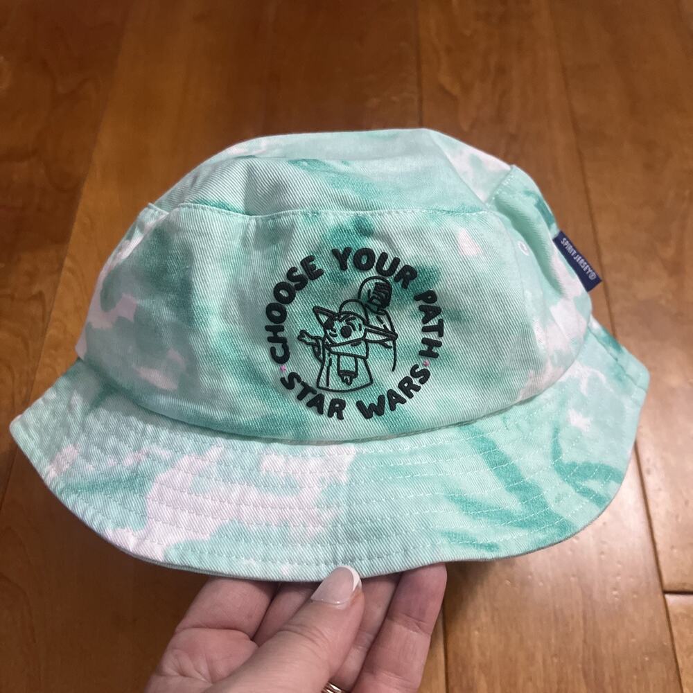 Disney Star Wars Grogu Choose Your Path Bucket Hat Spirit Jersey Green One Size